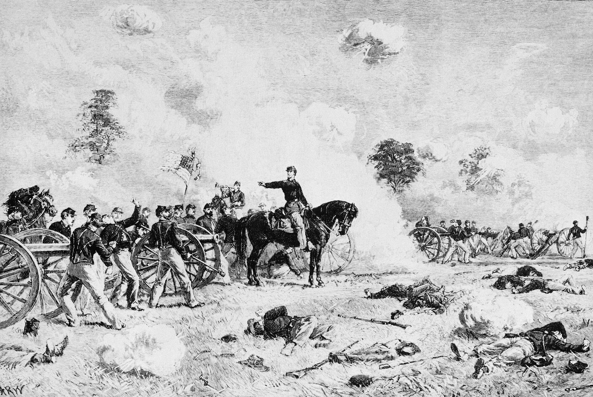 Битва при Геттисберге во время гражданской войны в США. 4 июля 1863 - РИА Новости, 1920, 01.07.2021