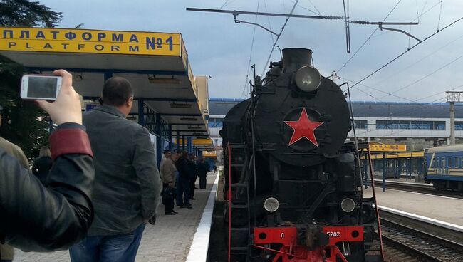 Паровоз в Симферополе