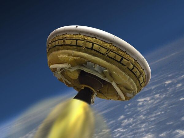 Рисунок сверхзвукового замедлителя для посадки на Марс