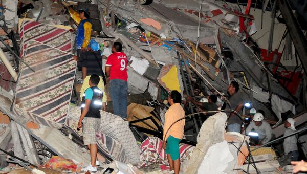 Последствия землетрясения в Эквадоре, 16 апреля 2016