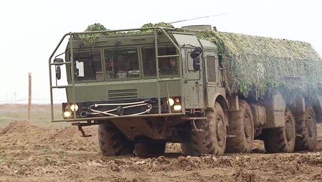 На полигоне в Астраханской области проведен боевой пуск ракеты из комплекса Искандер-М