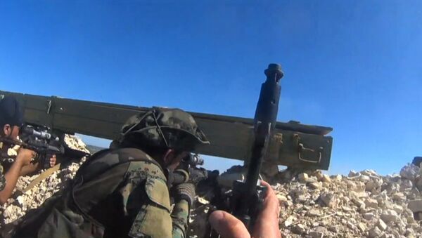 Военные сирийской армии сняли на GoPro обстрелы позиций боевиков в Латакии