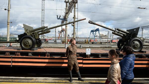 Прибытие агитпоезда Армия Победы в Екатеринбург