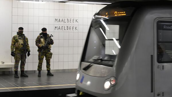 Станция метро Мальбек в Брюсселе после открытия 25 апреля 2016