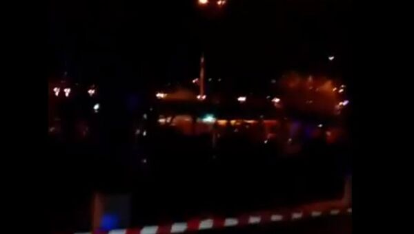 В сети появились первые кадры с места взрыва автобуса в Ереване. ВИДЕО