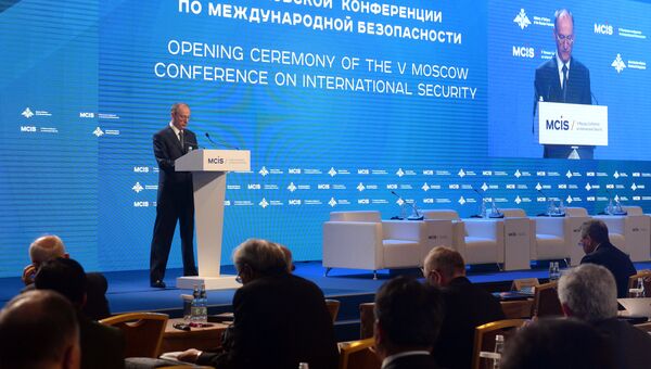 Секретарь Совета безопасности РФ Николай Патрушев на V Московской конференции по международной безопасности