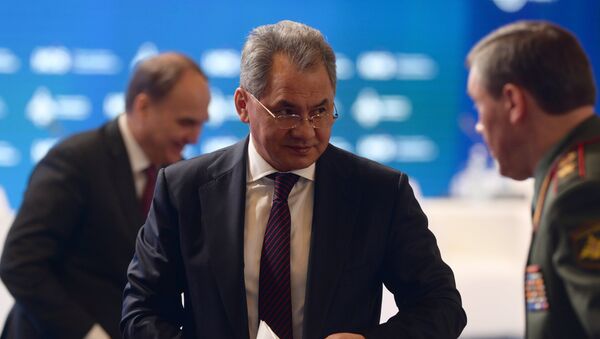 Министр обороны РФ Сергей Шойгу на V Московской конференции по международной безопасности