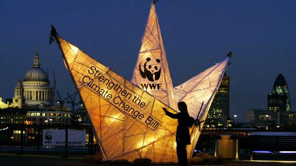 Акция всемирного фонда дикой природы (WWF) в Лондоне