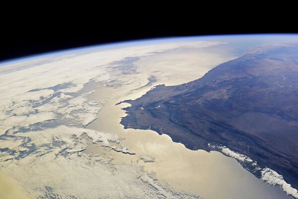 Южная оконечность Африки с высоты МКС. Фотография космонавта Олега Скрипочки