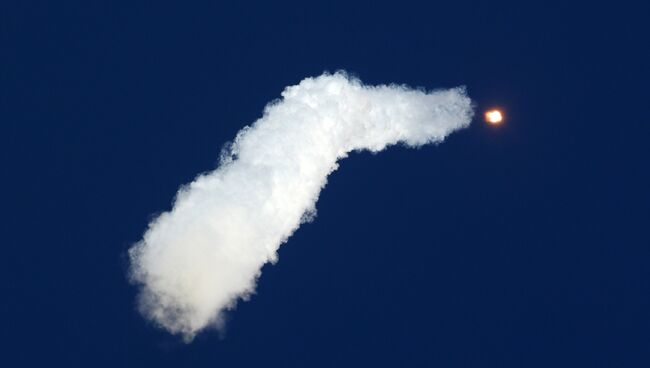 Ракета-носитель Союз-2.1а с тремя российскими спутниками Ломоносов, Аист-2Д и SamSat-218 стартовала с космодрома Восточный. Архивное фото