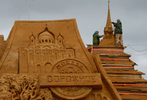 Чемпионат по скульптуре из песка в музее-заповеднике Коломенское