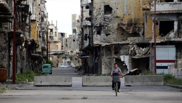 Ситуация в Хомсе. Сирия. Архивное фото