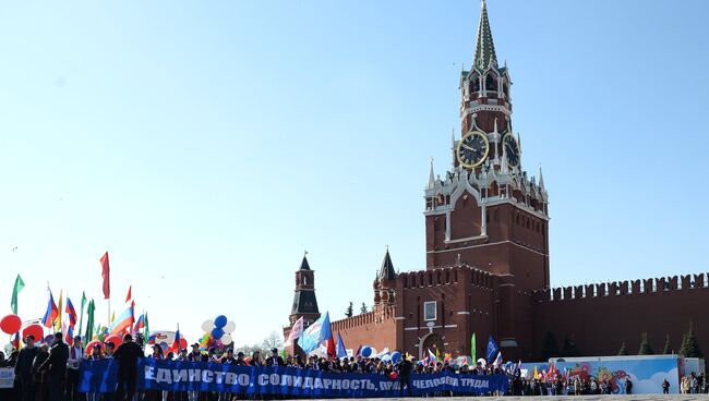 Первомайская демонстрация на Красной площади