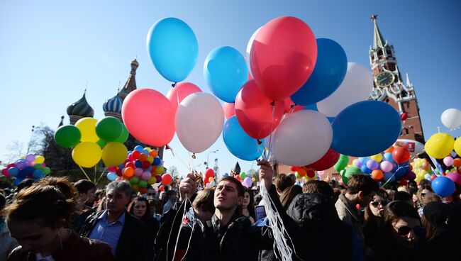 Первомайская демонстрация на Красной площади