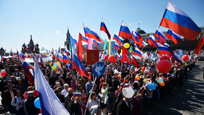 Первомайская демонстрация на Красной площади