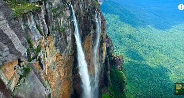Самый высокий водопад: вид с дрона