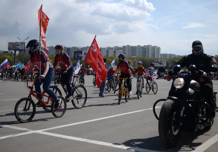 Открытие мотосезона Ночные волки в Москве