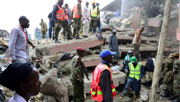 Обрушение шестиэтажного здания в одном из районов Найроби, Кения