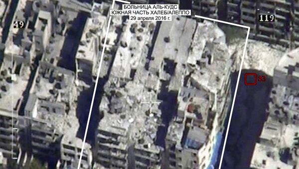Спутниковые снимки больницы Аль-Кудс (Al Quds) в Алеппо