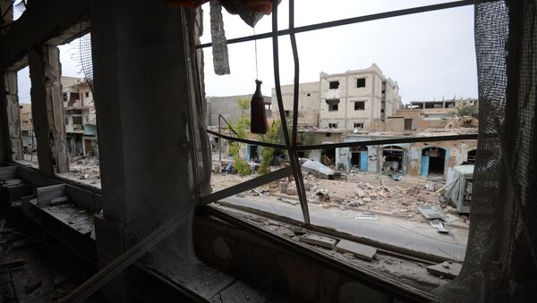 Разрушенные помещения в Сирии. Архивное фото