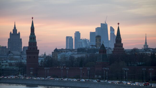 Вид на Московский Кремль. Архивное фото