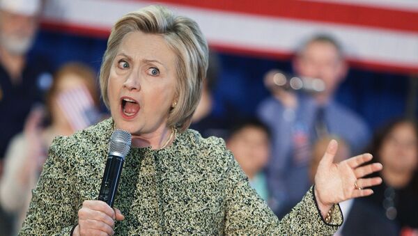 Кандидат в Президенты США от Демократической партии Хиллари Клинтон во время предвыборного ралли в городе Индианаполис штата Индиана