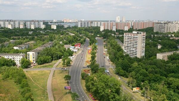 Вид на Бескудниковский район города Москвы. Архивное фото