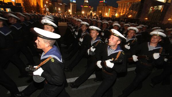 Генеральная репетиция парада ко Дню Победы в Киеве. 2010 год