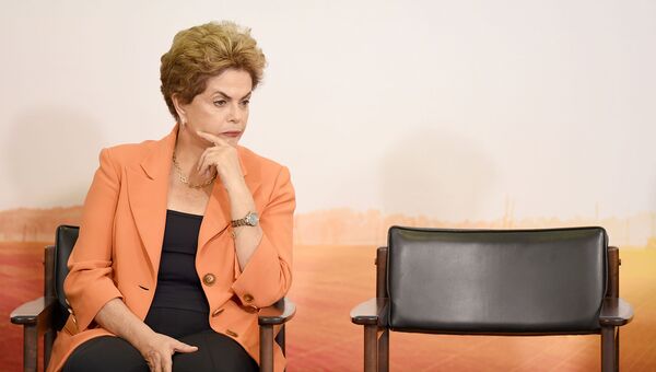 Президент Бразилии Дилма Роуссефф. 2016 год