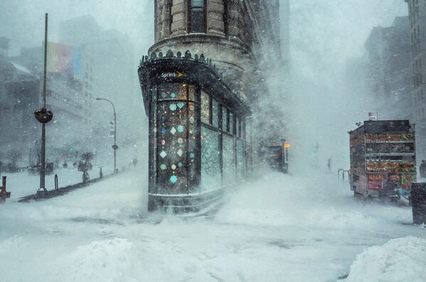 Снежный шторм Джонас в Нью-Йорке