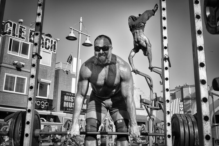 Muscle Beach Gym в Венис-Бич, штат Калифорния