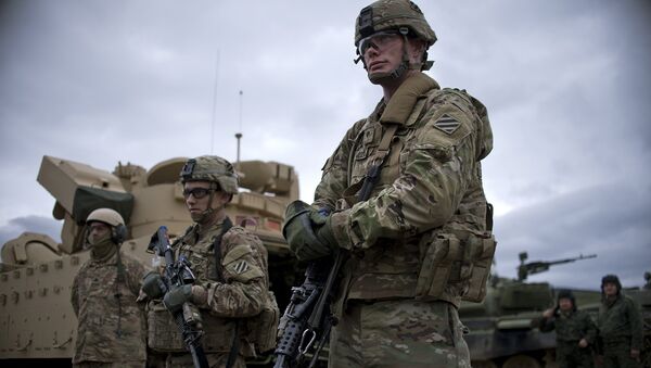 Солдаты армии США на учениях Blowback 2016