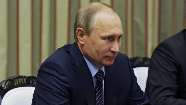 Встреча президента РФ В. Путина с министром иностранных дел Катара М. аль-Тани