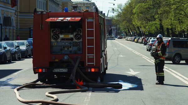 Пожар в Санкт-Петербурге. Архивное фото