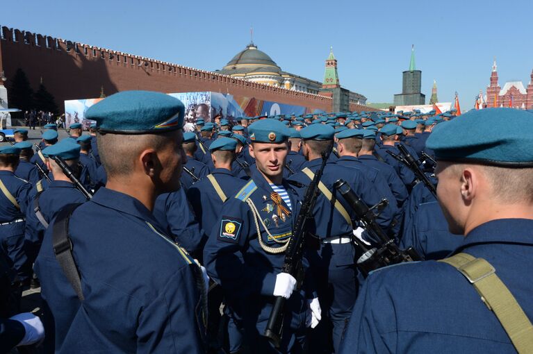 Генеральная репетиция военного парада в честь 71-й годовщины Победы в ВОВ