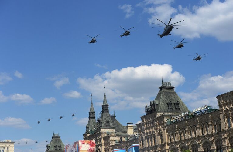 Генеральная репетиция военного парада в честь 71-й годовщины Победы в ВОВ