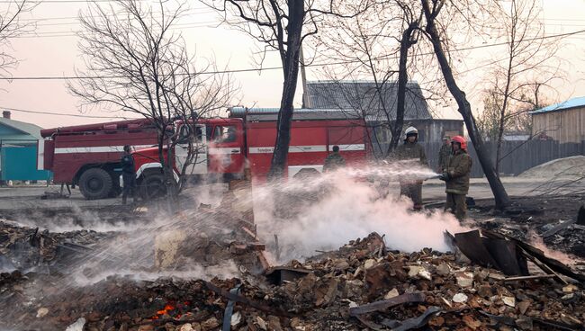 Лесные пожары в Амурской области