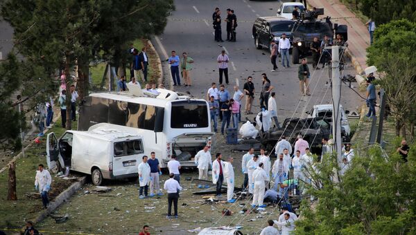 Взрыв в центре турецкого Диярбакыра. 10 мая 2016