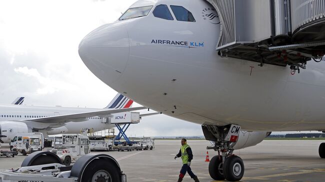 Самолет авиакомпании Air France в аэропорту Руасси Шарль-де-Голль. Архивное фото