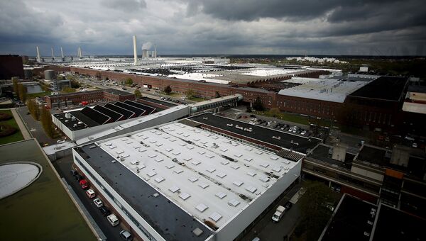 Завод по производству автомобилей Volkswagen в Вольфсбурге, Германия