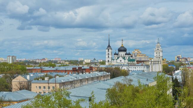 Вид на центральную часть города Воронеж. Архивное фото