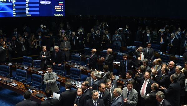 Голосование в сенате Бразилии. Архивное фото