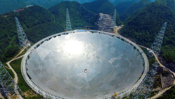 Крупнейший в мире радиотелескоп FAST, Китай. Архивное фото