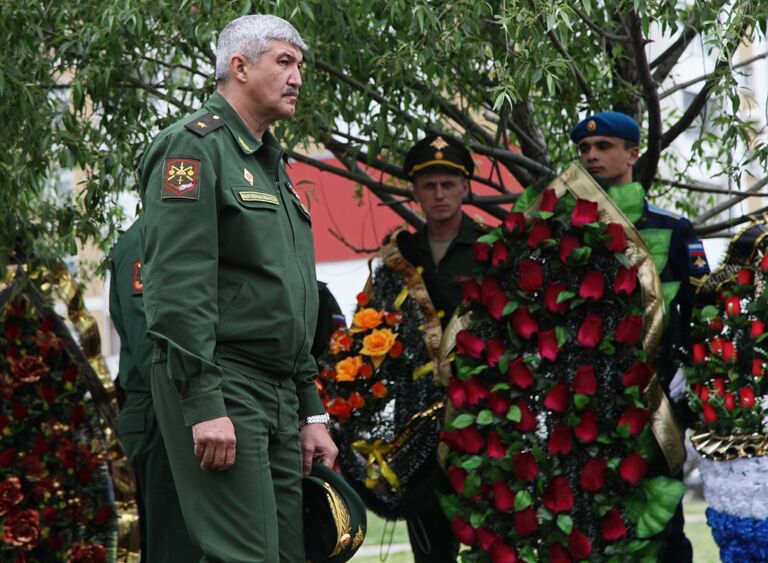 Прощание с погибшим в Сирии военным Антоном Ерыгиным