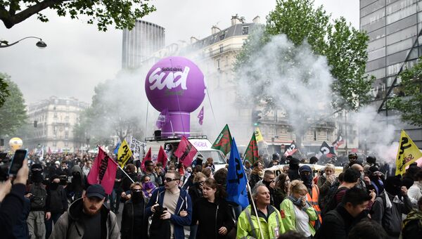 Протесты против трудовой реформы в Париже. Архивное фото