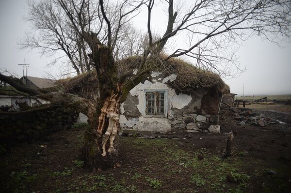 Заброшеный дом в селе Гореловка в Грузии