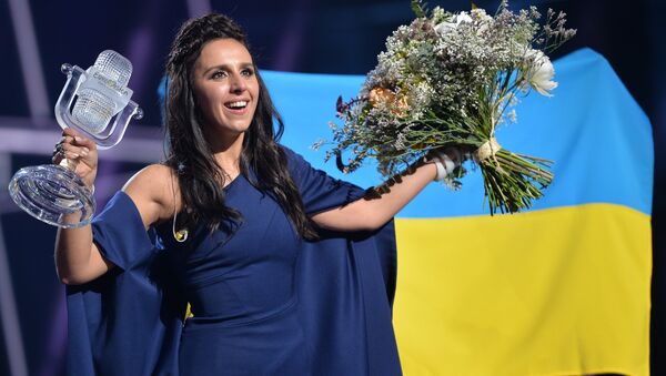 Джамала, победившая в финале международного конкурса Евровидение-2016. Архивное фото