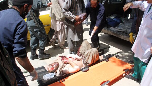 Пострадавшие в ДТП с участием автобуса в провинции Газни, Афганистан