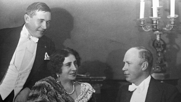 Николай Голованов, Антонина Нежданова и Сергей Прокофьев. 01.01.1935