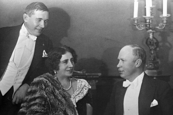 Николай Голованов, Антонина Нежданова и Сергей Прокофьев. 01.01.1935